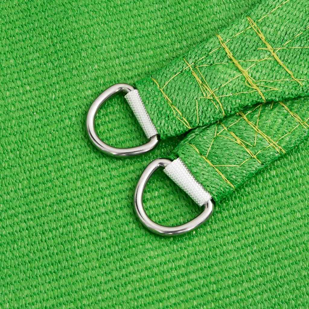 Vela Parasole 160 g/m² Verde Chiaro 2,5x2,5 m in HDPE