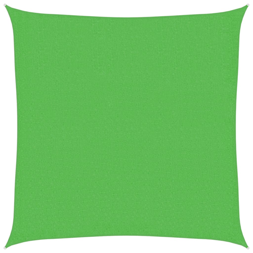 Vela Parasole 160 g/m² Verde Chiaro 3,6x3,6 m in HDPE