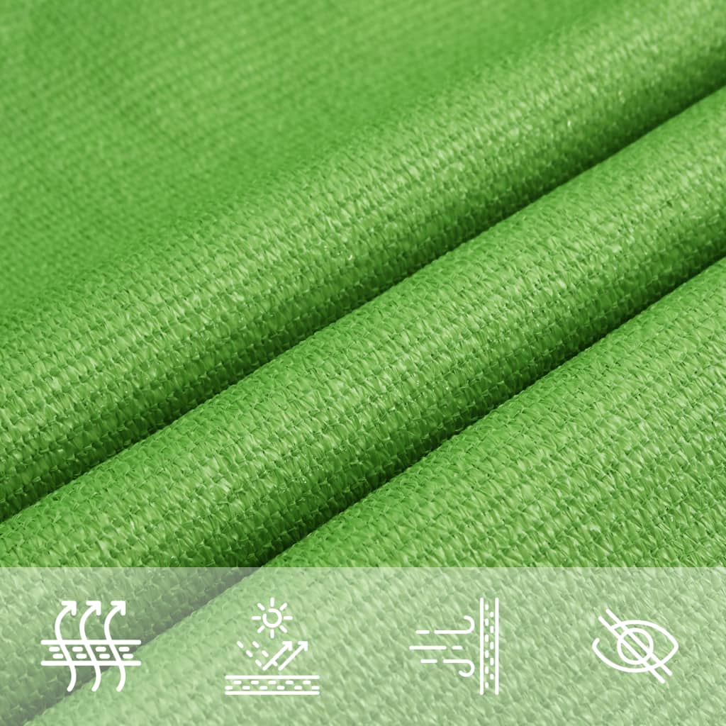 Vela Parasole 160 g/m² Verde Chiaro 7x7 m in HDPE