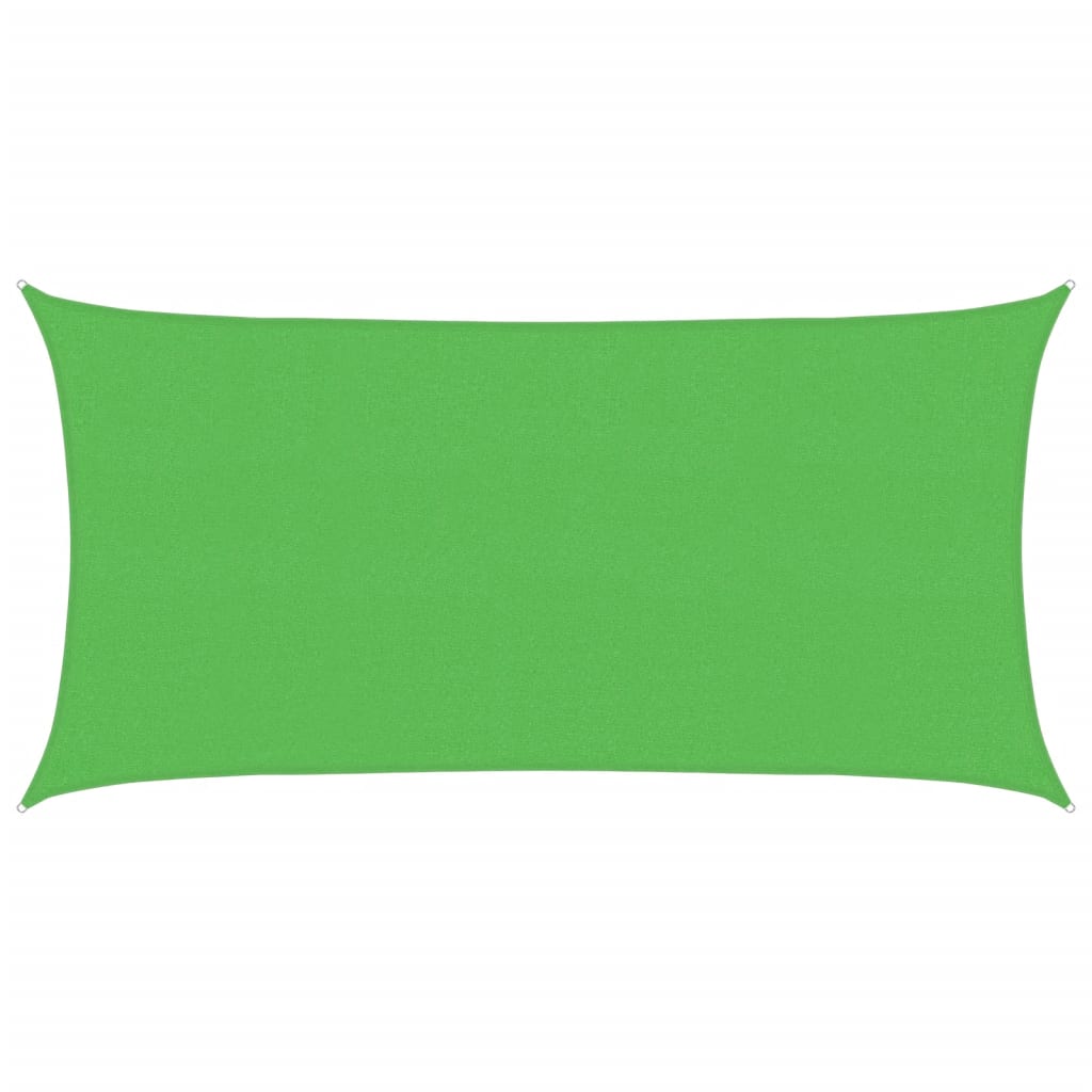 Vela Parasole 160 g/m² Rettangolare Verde Chiaro 2x3,5 m HDPE