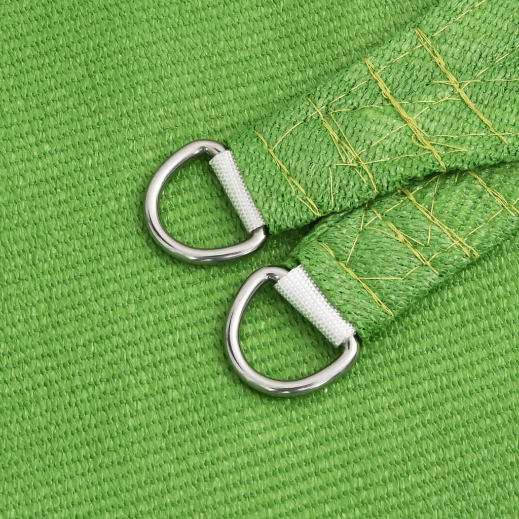 Vela Parasole 160 g/m² Rettangolare Verde Chiaro 2x3,5 m HDPE