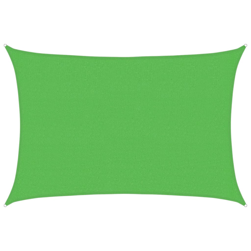 Vela Parasole 160 g/m² Verde Chiaro 2,5x3,5 m in HDPE