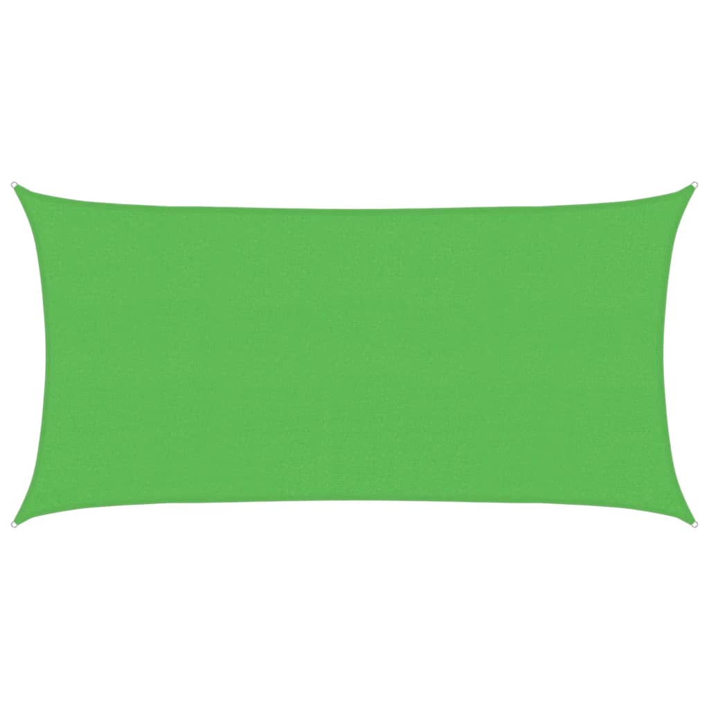 Vela Parasole 160 g/m² Verde Chiaro 2,5x4,5 m in HDPE