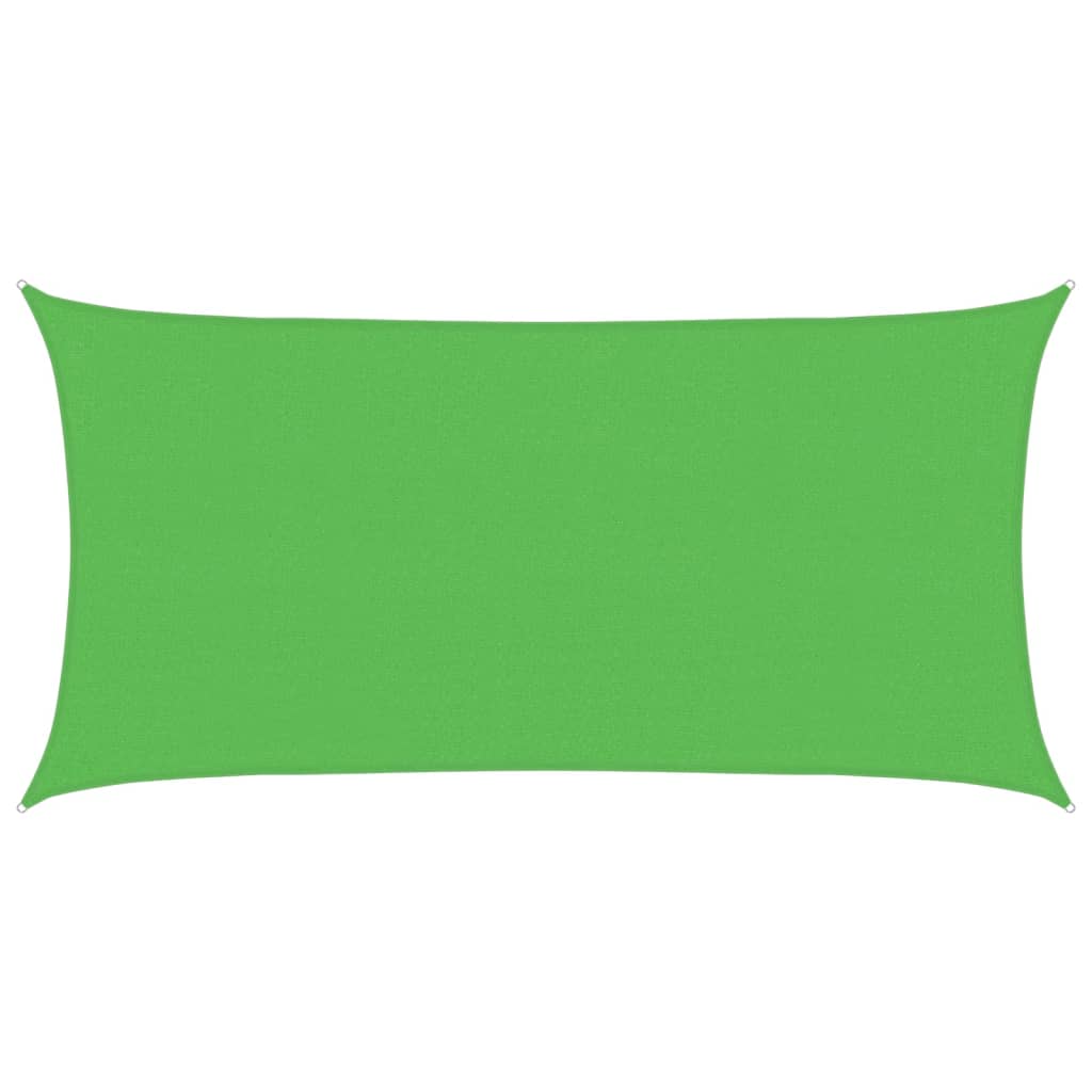 Vela Parasole 160 g/m² Rettangolare Verde Chiaro 2,5x5 m HDPE