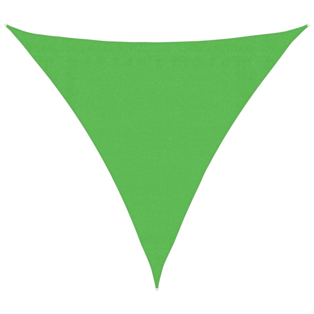 Vela Parasole 160 g/m² Verde Chiaro 3,6x3,6x3,6 m in HDPE