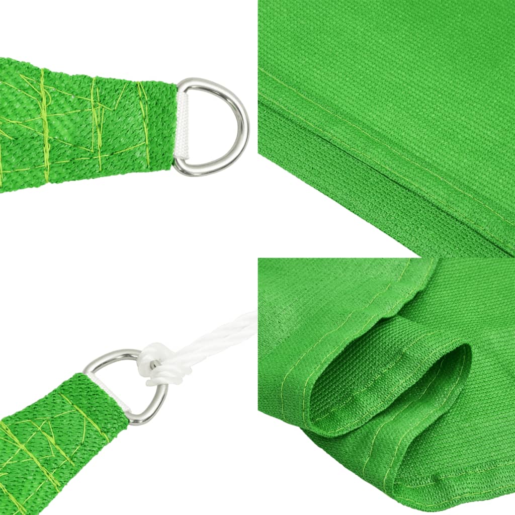 Vela Parasole 160 g/m² Verde Chiaro 3x3x4,2 m in HDPE