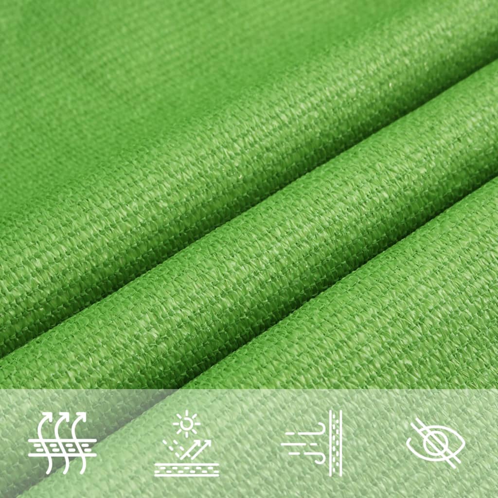 Vela Parasole 160 g/m² Verde Chiaro 5x5x6 m in HDPE