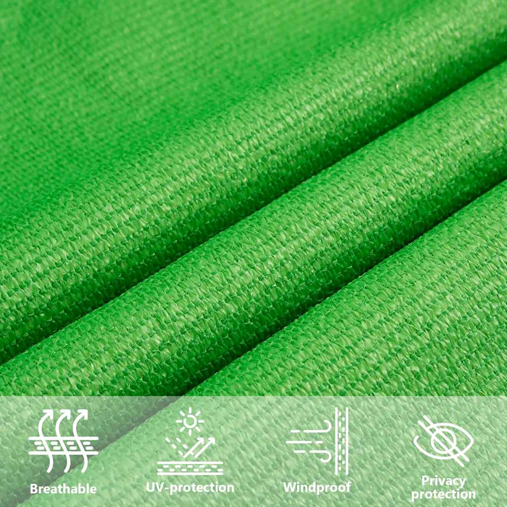 Vela Parasole 160 g/m² Trapezio Verde Chiaro 4/5x4 m in HDPE