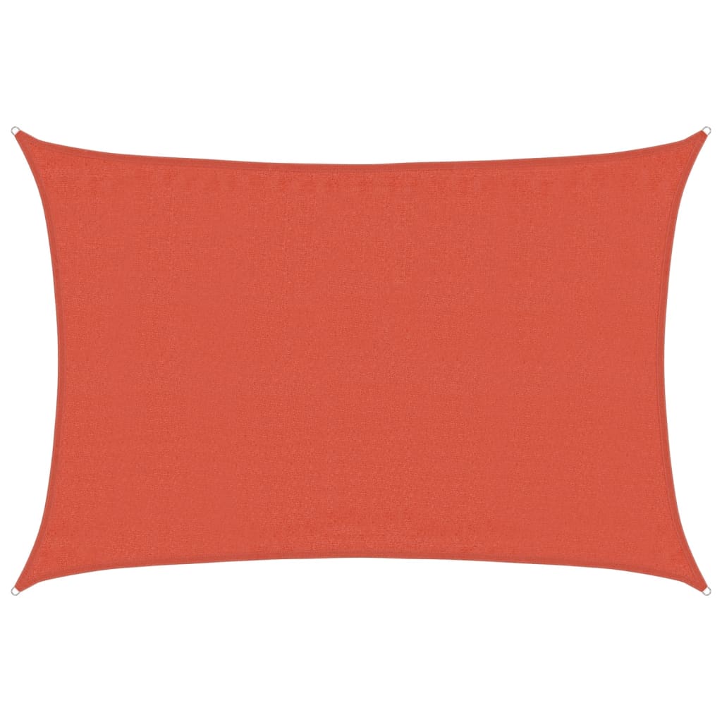 Vela Parasole 160 g/m² Rettangolare Terracotta 3,5x5 m HDPE