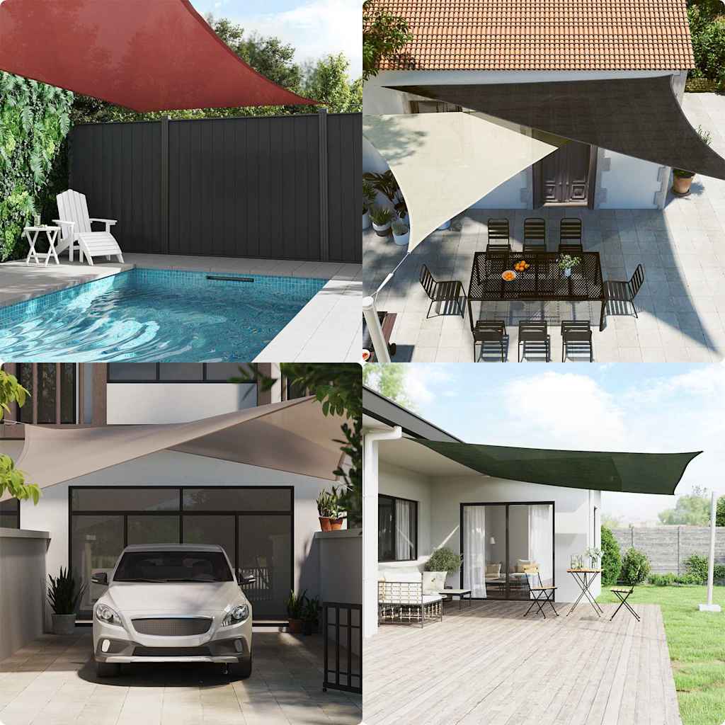 Vela Parasole 160 g/m² Terracotta 3x4x5 m in HDPE