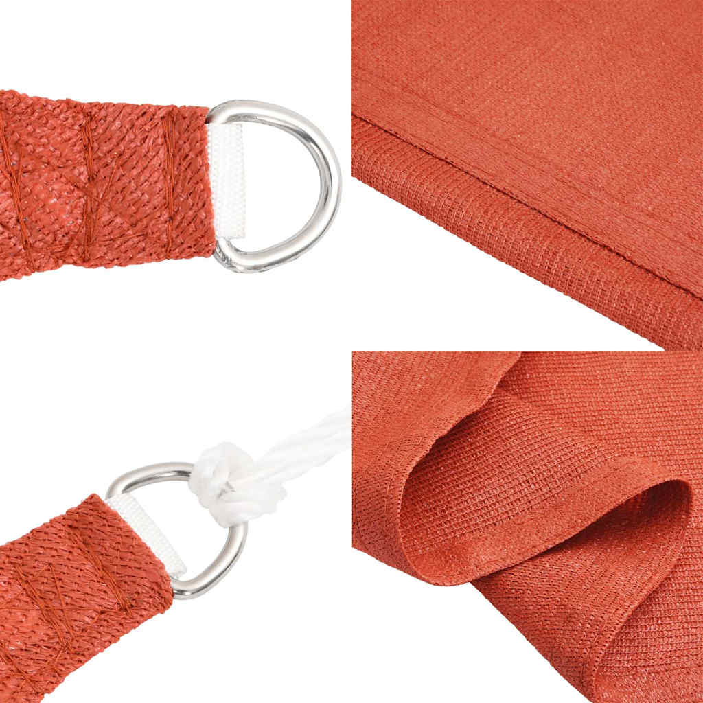 Vela Parasole 160 g/m² Terracotta 3x4x5 m in HDPE