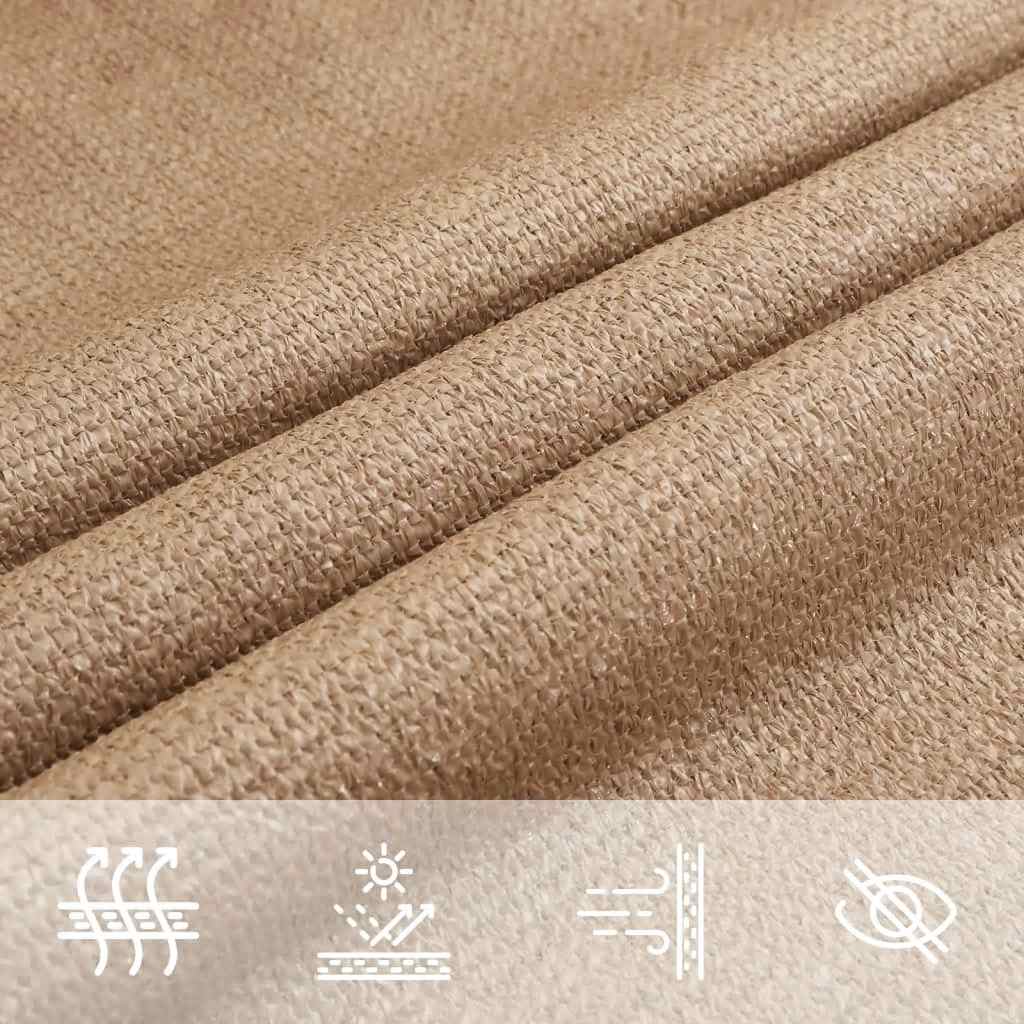 Vela Parasole 160 g/m² Tortora 4,5x4,5 m in HDPE