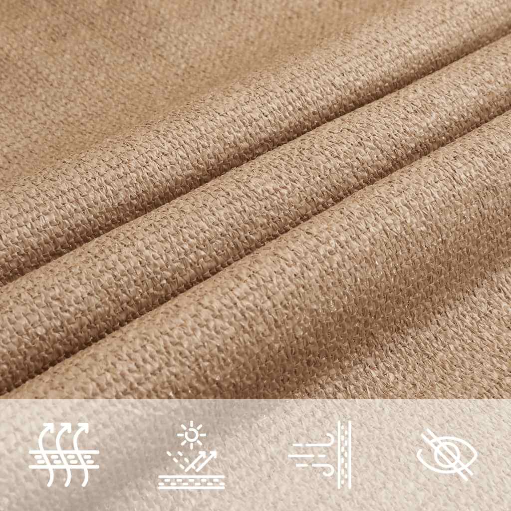 Vela Parasole 160 g/m² Grigio Talpa 2x2,5 m in HDPE