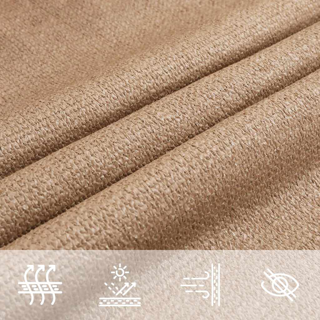 Vela Parasole 160 g/m² Grigio Talpa 3,5x5 m in HDPE