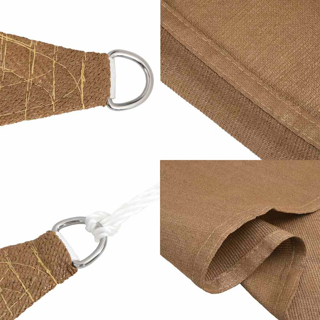 Vela Parasole 160 g/m² Tortora 6x8 m in HDPE