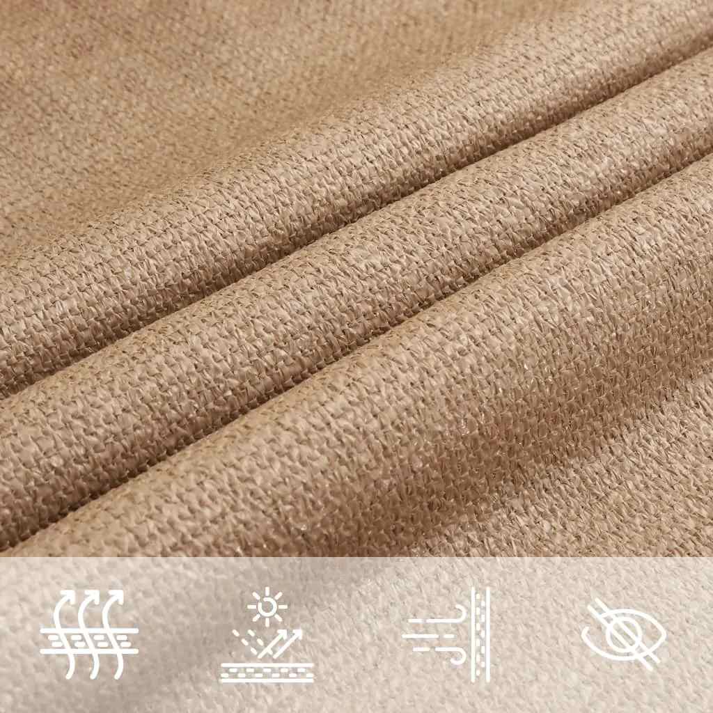 Vela Parasole 160 g/m² Grigio Talpa 3x3x3 m in HDPE