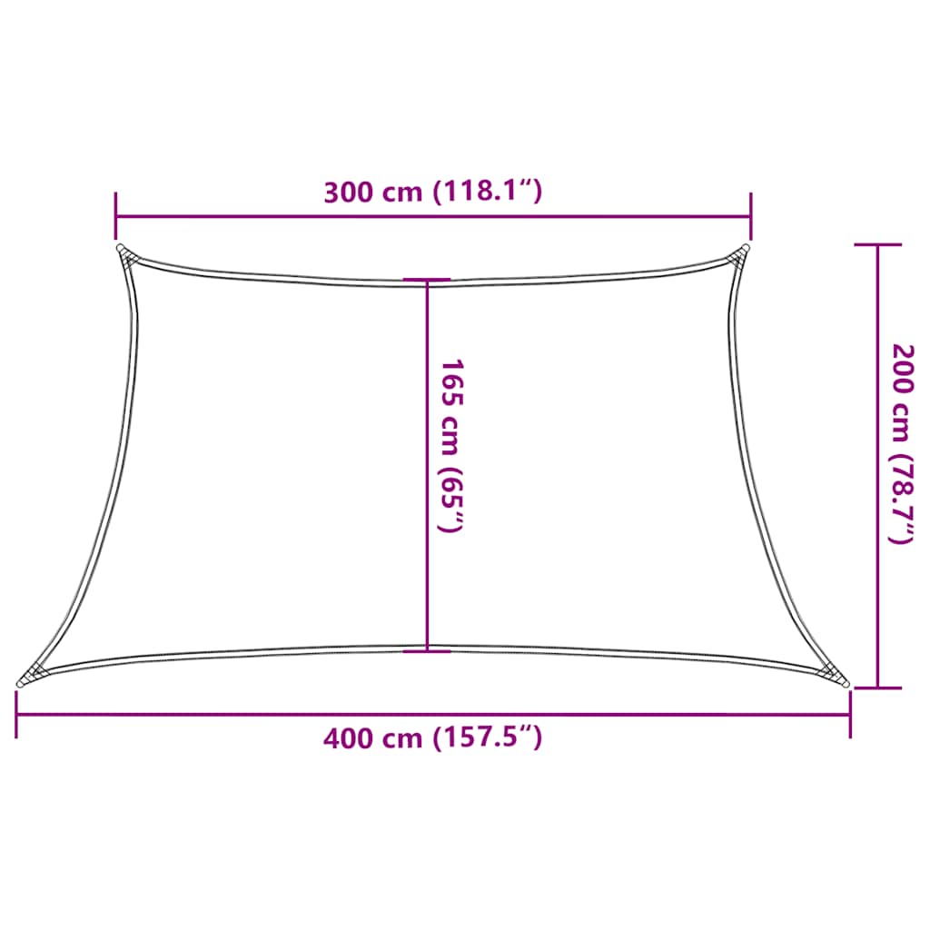 Vela Parasole 160 g/m² Grigio Talpa 3/4x2 m in HDPE