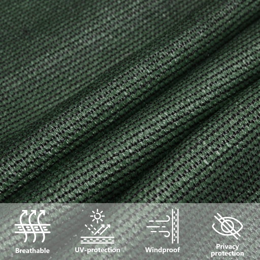 Vela Parasole 160 g/m² Verde Chiaro 3,6x3,6 m in HDPE