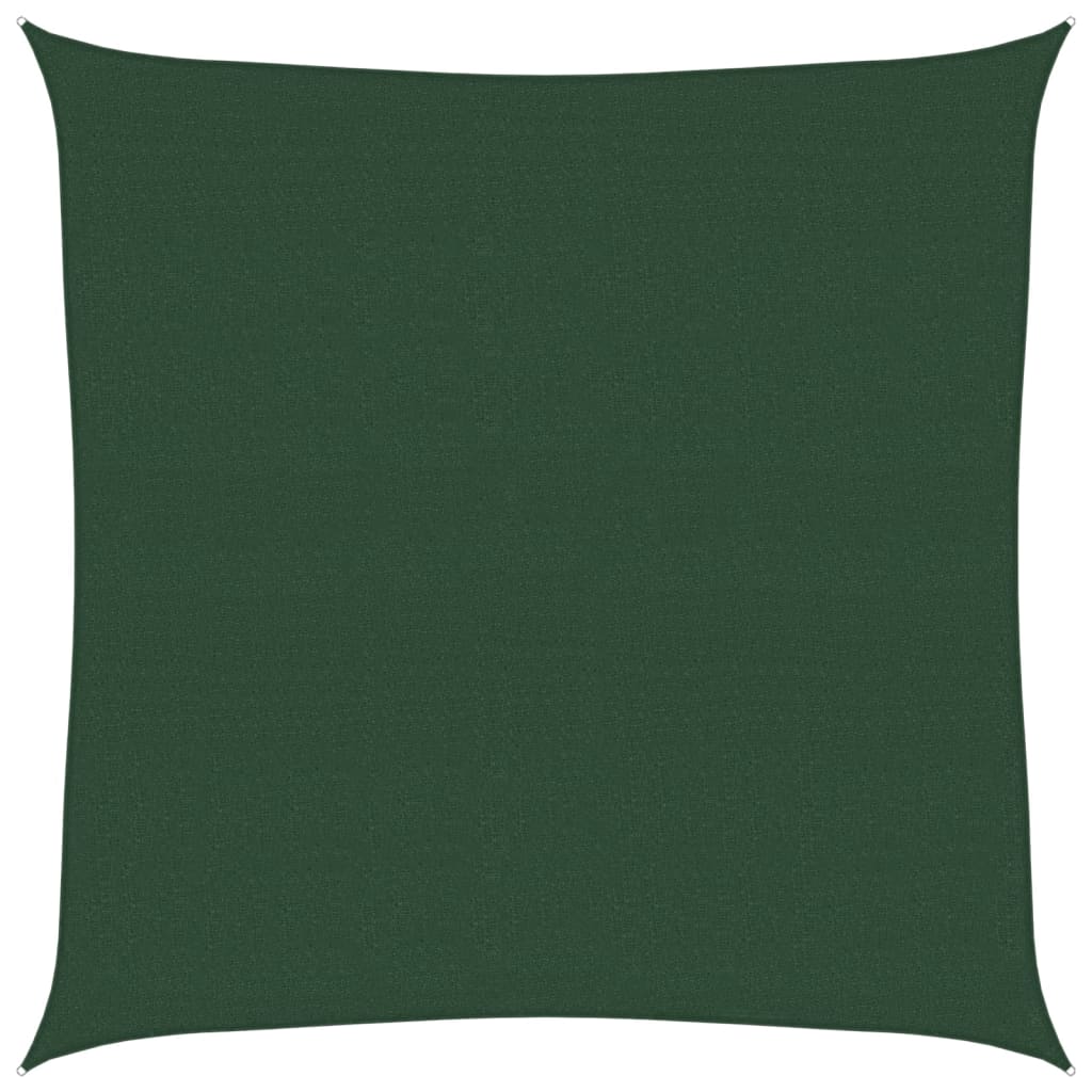Vela Parasole 160 g/m² Verde Scuro 4x4 m in HDPE