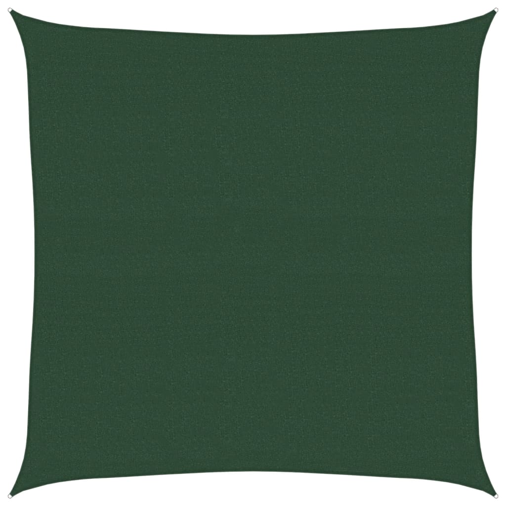 Vela Parasole 160 g/m² Verde Scuro 4,5x4,5 m in HDPE
