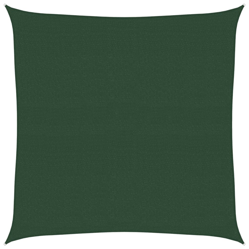 Vela Parasole 160 g/m² Verde Scuro 7x7 m in HDPE