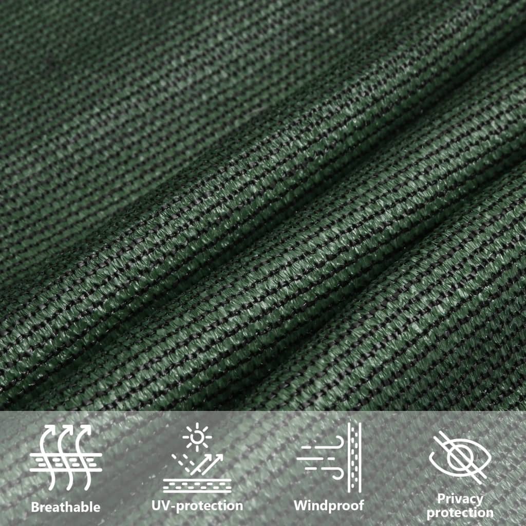 Vela Parasole 160 g/m² Verde Scuro 2x3,5 m in HDPE
