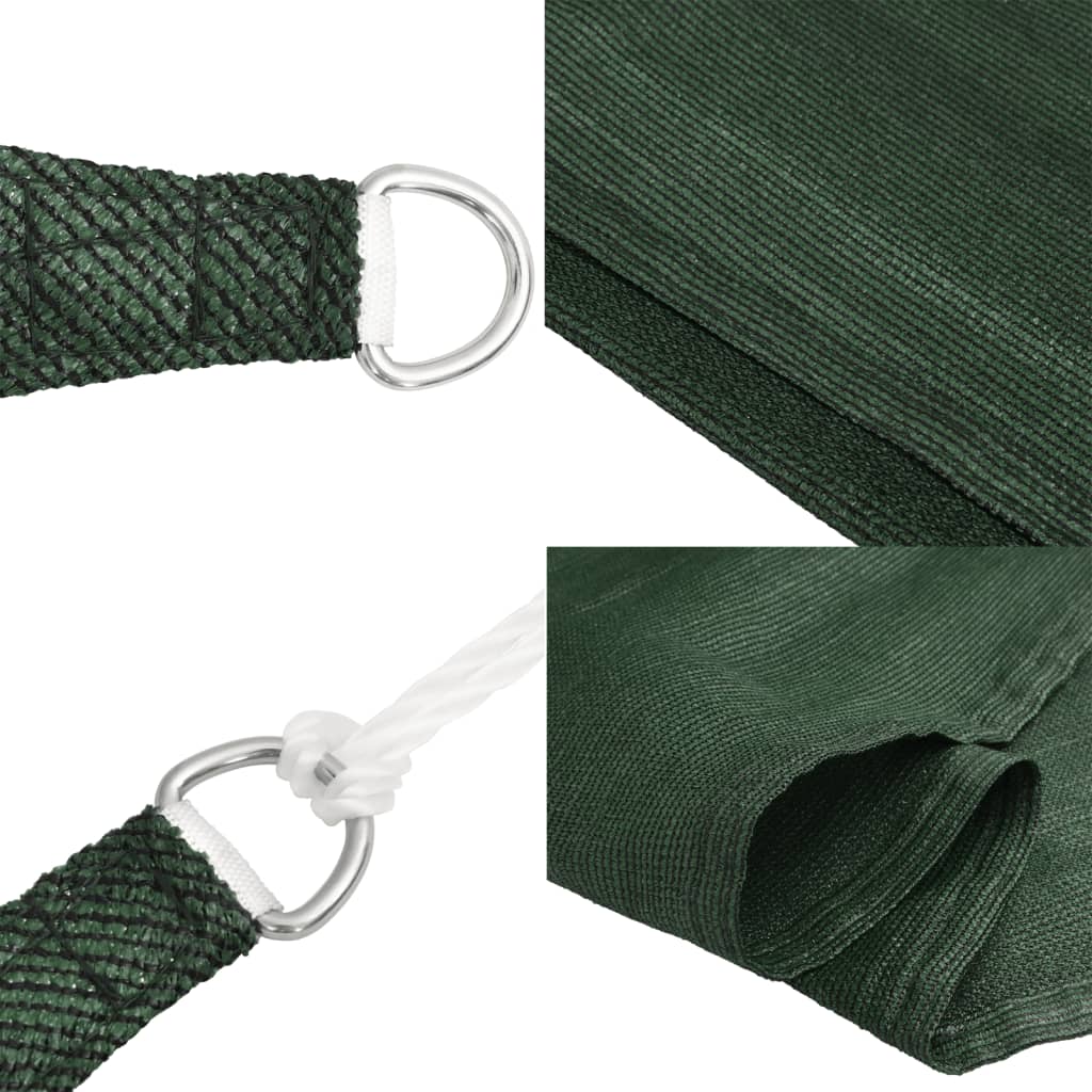 Vela Parasole 160 g/m² Verde Scuro 2x3,5 m in HDPE