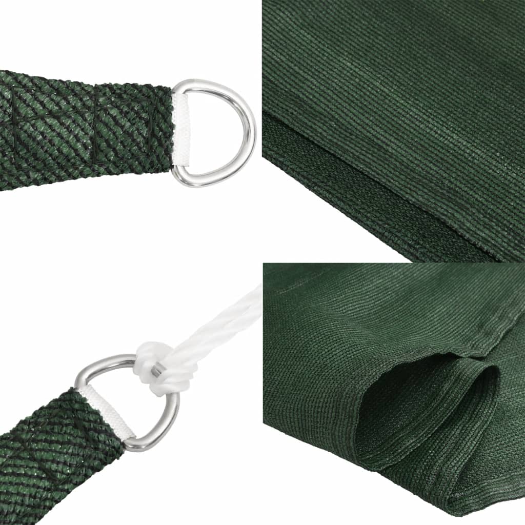 Vela Parasole 160 g/m² Verde Scuro 2,5x3 m in HDPE