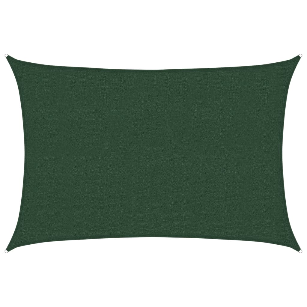 Vela Parasole 160 g/m² Verde Scuro 2,5x3,5 m in HDPE