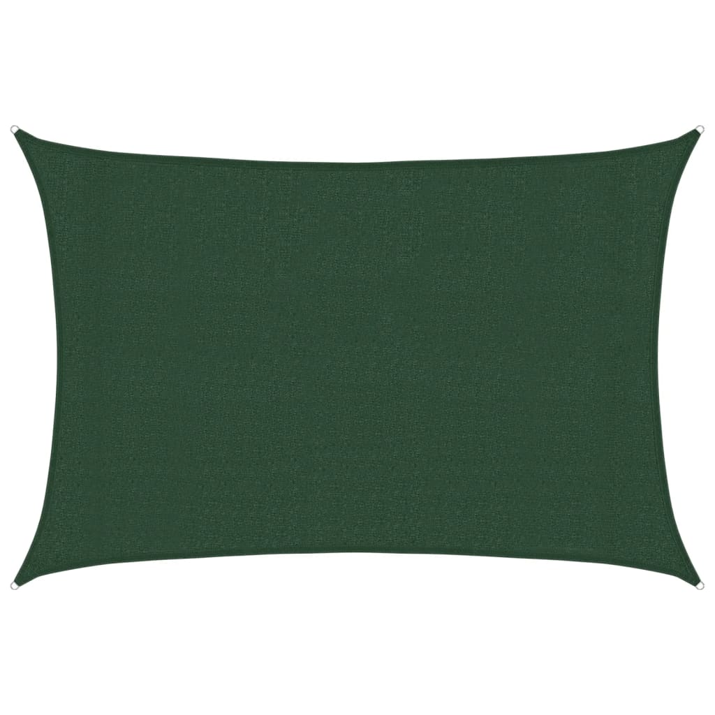 Vela Parasole 160 g/m² Verde Scuro 3x4 m in HDPE