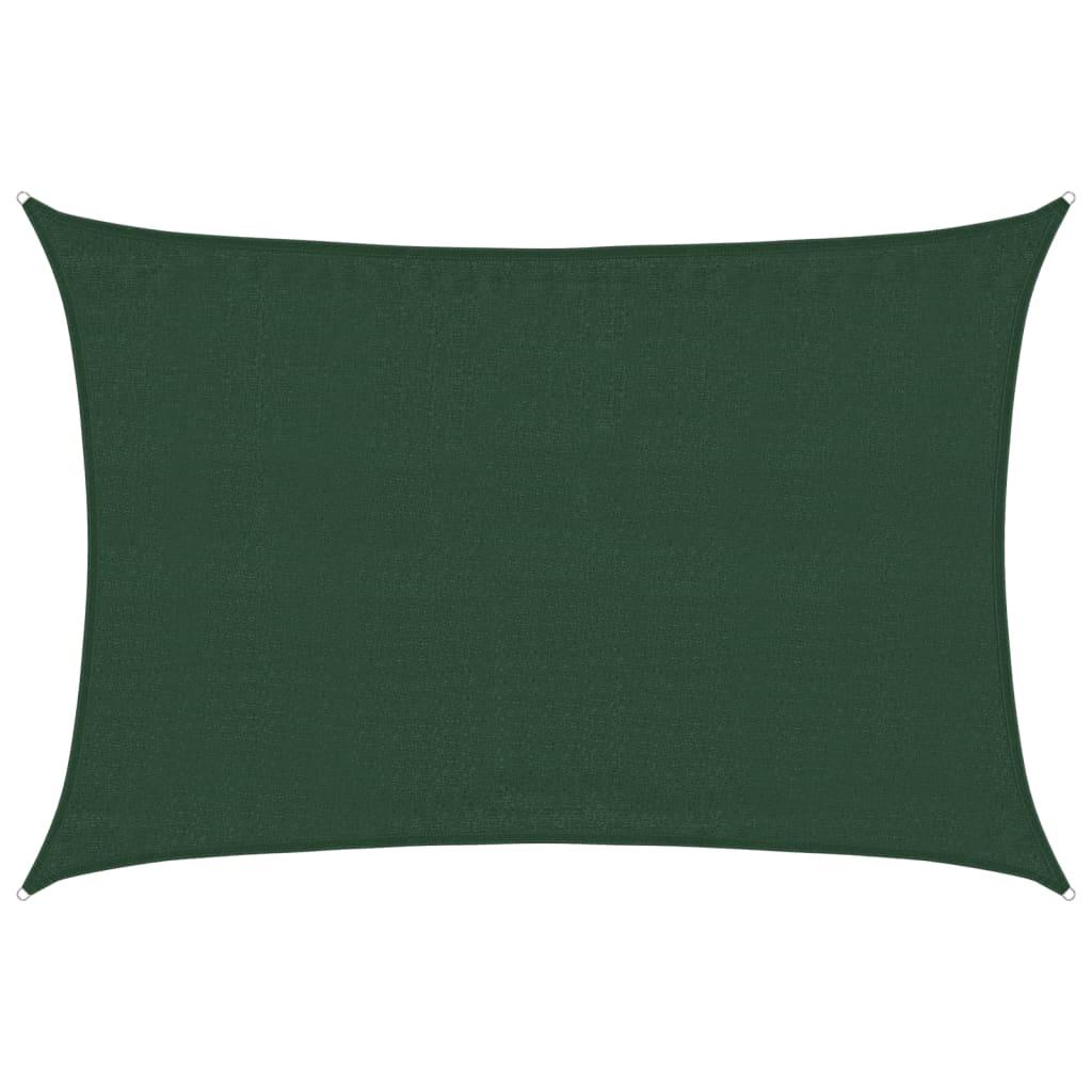 Vela Parasole 160 g/m² Verde Scuro 3,5x4,5 m in HDPE