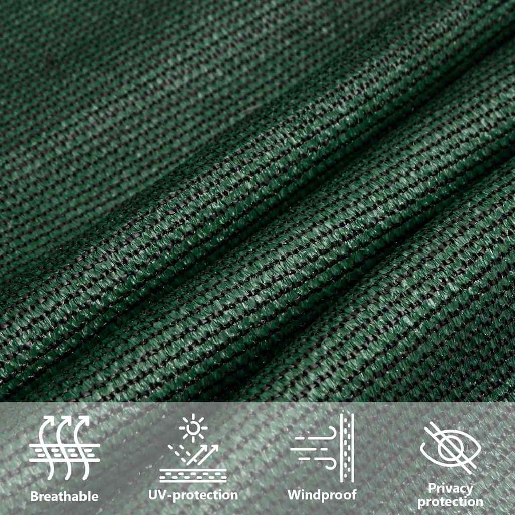 Vela Parasole 160 g/m² Verde Scuro 4x6 m in HDPE