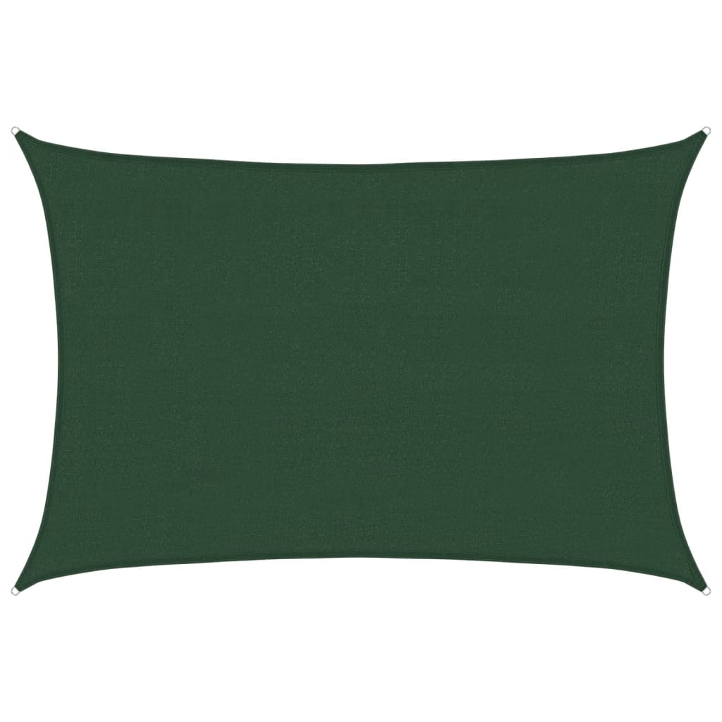 Vela Parasole 160 g/m² Verde Scuro 4x6 m in HDPE
