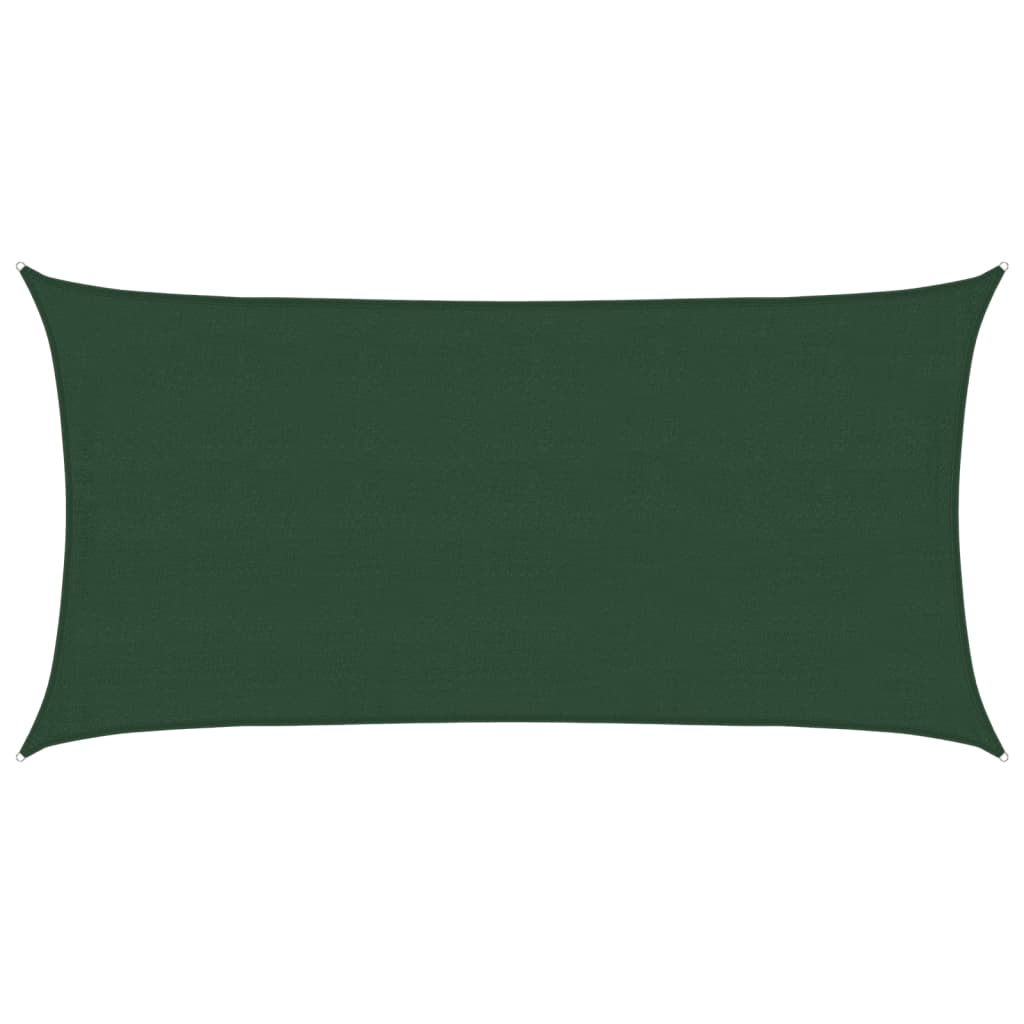 Vela Parasole 160 g/m² Verde Scuro 4x7 m in HDPE