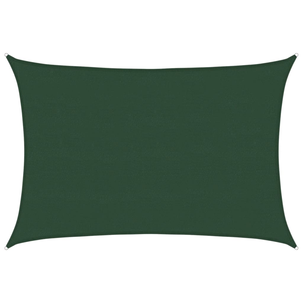 Vela Parasole 160 g/m² Verde Scuro 5x7 m in HDPE