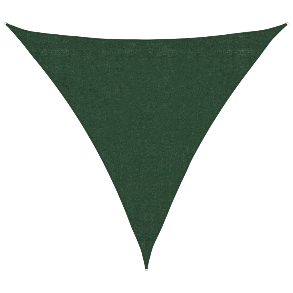 Vela Parasole 160 g/m² Verde Scuro 3x3x3 m in HDPE