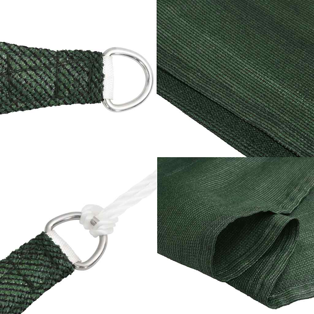 Vela Parasole 160 g/m² Verde Scuro 5x7x7 m in HDPE