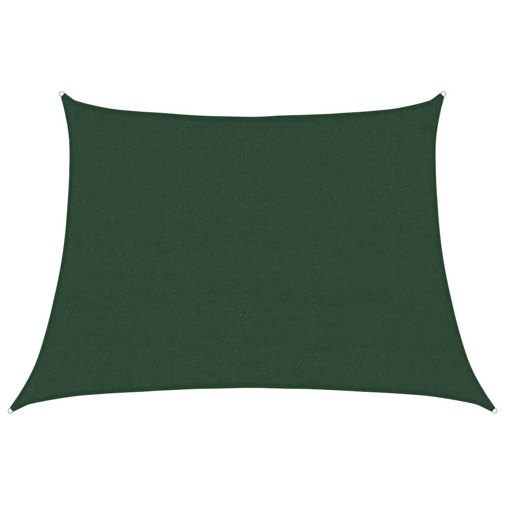 Vela Parasole 160 g/m² Trapezio Verde Scuro 4/5x3 m in HDPE