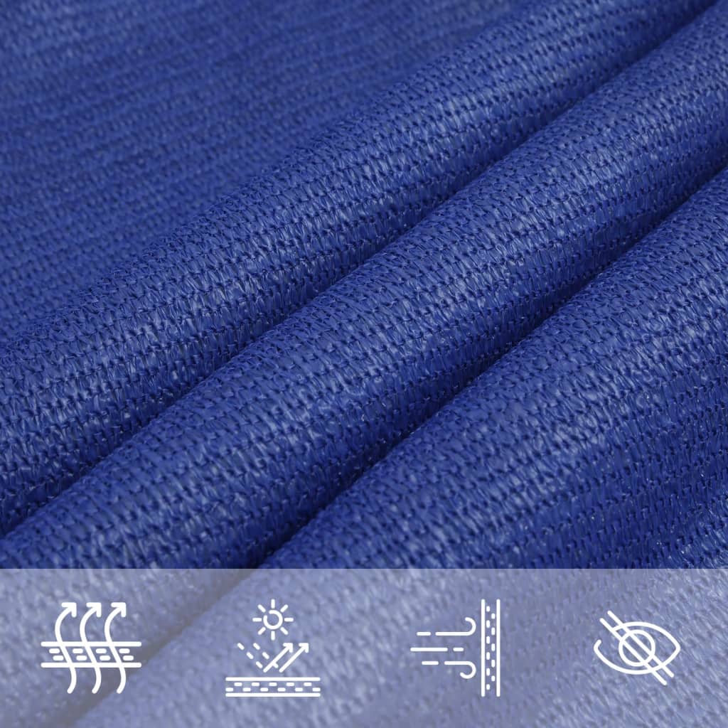 Vela Parasole 160 g/m² Blu 2,5x2,5 m in HDPE