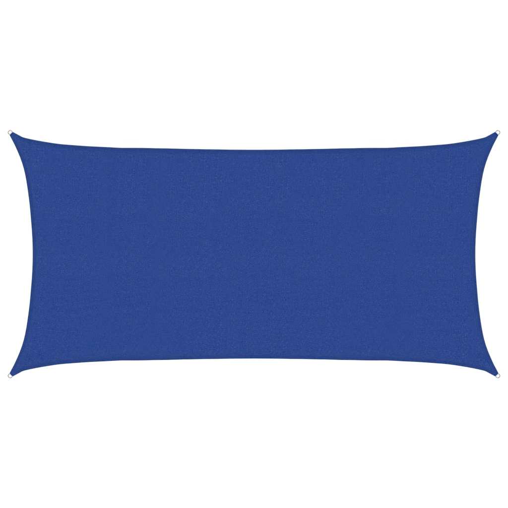 Vela Parasole 160 g/m² Rettangolare Blu 2,5x5 m in HDPE