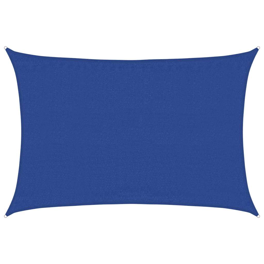 Vela Parasole 160 g/m² Rettangolare Blu 3,5x5 m in HDPE