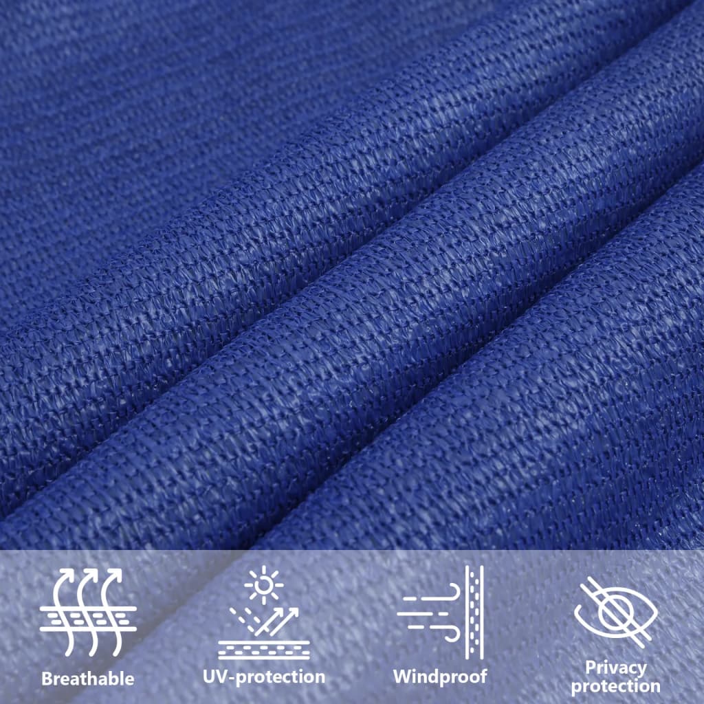 Vela Parasole 160 g/m² Blu 3x3x3 m in HDPE