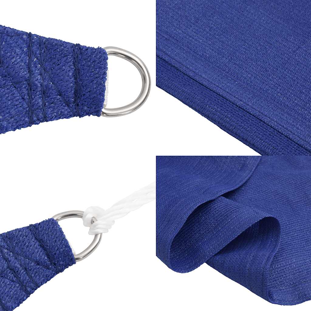 Vela Parasole 160 g/m² Triangolare Blu 3x4x5 m in HDPE