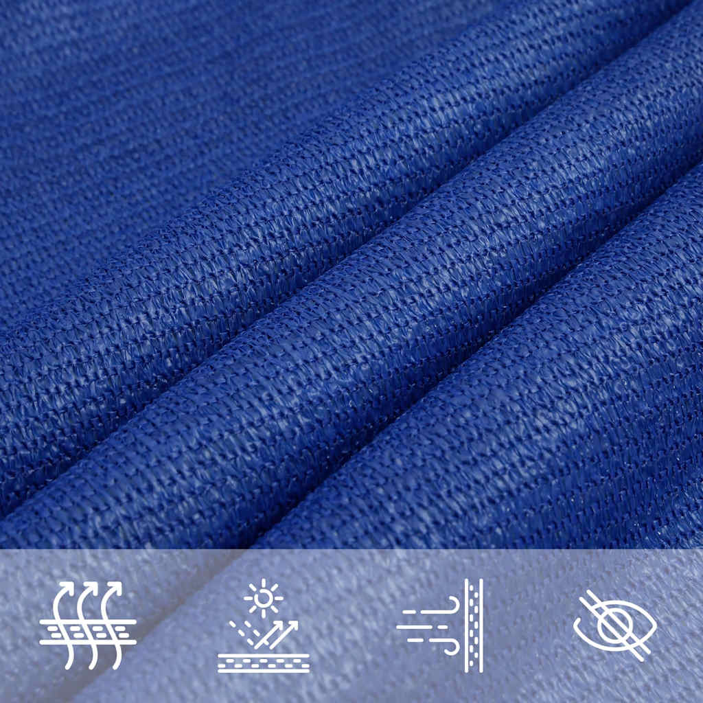 Vela Parasole 160 g/m² Triangolare Blu 4,5x4,5x4,5 m in HDPE