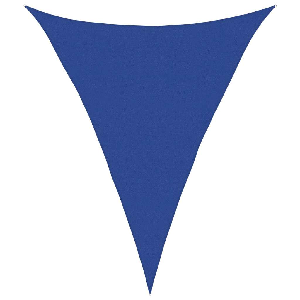Vela Parasole 160 g/m² Triangolare Blu 4x5x5 m in HDPE