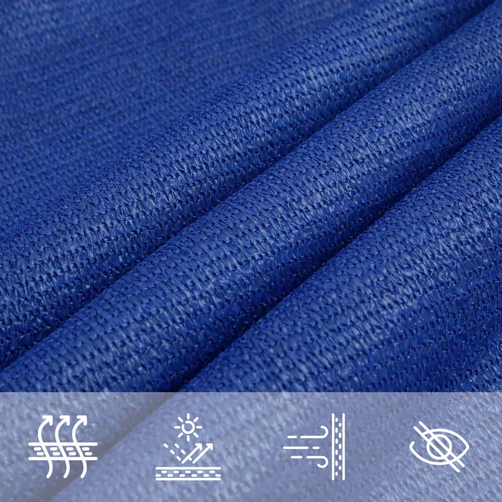 Vela Parasole 160 g/m² Trapezio Blu 3/4x3 m in HDPE