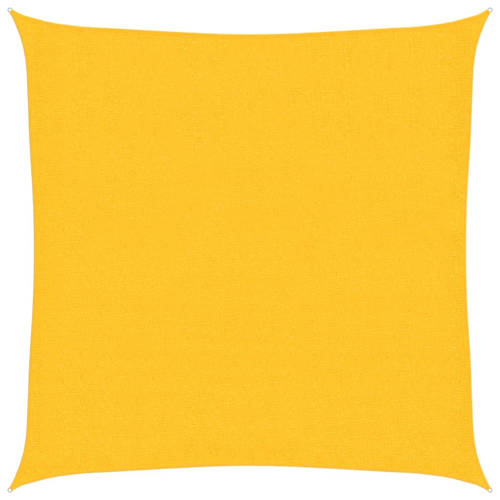 Vela Parasole 160 g/m² Gialla 3,6x3,6 m in HDPE