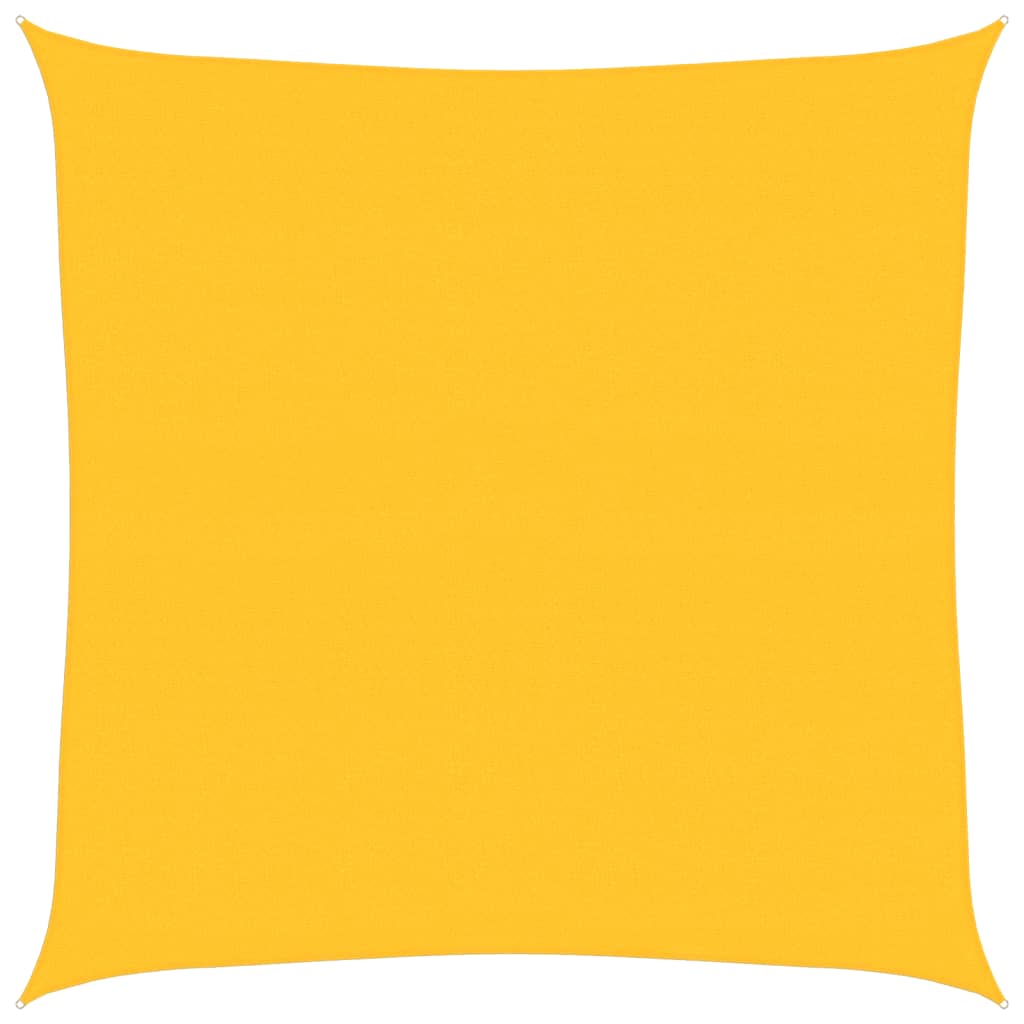 Vela Parasole 160 g/m² Quadrata Giallo 7x7 m in HDPE