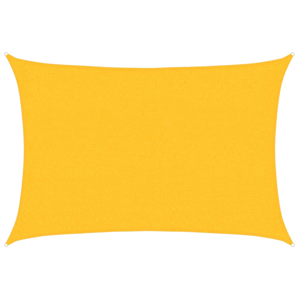 Vela Parasole 160 g/m² Rettangolare Giallo 2x2,5 m in HDPE
