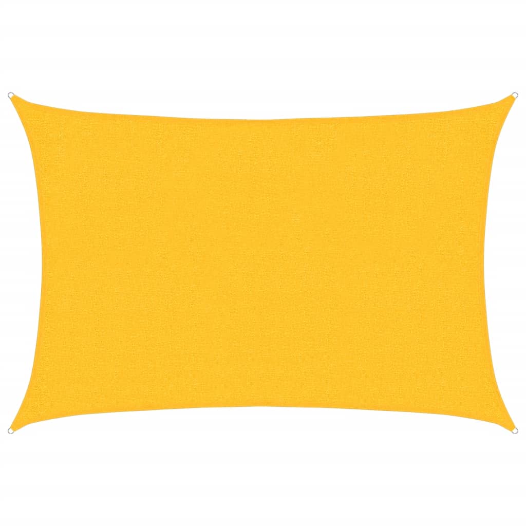 Vela Parasole 160 g/m² Rettangolare Giallo 2x3 m in HDPE